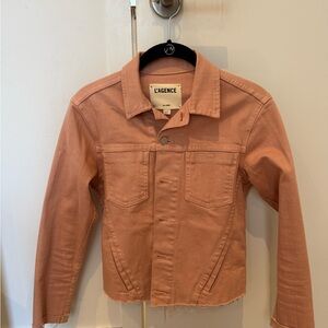 L'AGENCE Blush Pink Denim Jacket